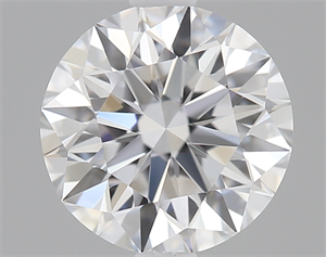 Picture of 0.52 Carats, Round Diamond with Excellent Cut, D Color, FL Clarity and Certified by GIA