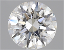0.84 Carats, Round Diamond with Excellent Cut, F Color, I1 Clarity and Certified by GIA