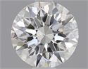 0.51 Carats, Round Diamond with Excellent Cut, F Color, VS2 Clarity and Certified by GIA