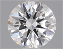 0.50 Carats, Round Diamond with Excellent Cut, D Color, I1 Clarity and Certified by GIA
