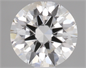 0.42 Carats, Round Diamond with Excellent Cut, G Color, I1 Clarity and Certified by GIA