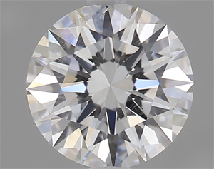 Picture of 0.57 Carats, Round Diamond with Excellent Cut, E Color, SI2 Clarity and Certified by GIA