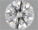 0.48 Carats, Round Diamond with Excellent Cut, E Color, VVS1 Clarity and Certified by GIA
