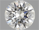 0.58 Carats, Round Diamond with Excellent Cut, G Color, VVS1 Clarity and Certified by GIA