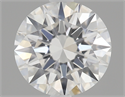 0.51 Carats, Round Diamond with Excellent Cut, F Color, SI1 Clarity and Certified by GIA
