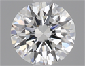 0.58 Carats, Round Diamond with Excellent Cut, G Color, VVS1 Clarity and Certified by GIA