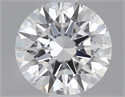 0.42 Carats, Round Diamond with Excellent Cut, D Color, VVS2 Clarity and Certified by GIA