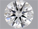 0.43 Carats, Round Diamond with Excellent Cut, E Color, VVS2 Clarity and Certified by GIA