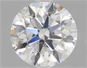 0.63 Carats, Round Diamond with Excellent Cut, E Color, SI2 Clarity and Certified by GIA