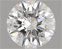 0.53 Carats, Round Diamond with Excellent Cut, E Color, VVS2 Clarity and Certified by GIA