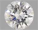 0.71 Carats, Round Diamond with Excellent Cut, F Color, VS1 Clarity and Certified by GIA