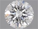 0.50 Carats, Round Diamond with Excellent Cut, D Color, VVS2 Clarity and Certified by GIA