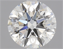 0.91 Carats, Round Diamond with Excellent Cut, F Color, VVS1 Clarity and Certified by GIA