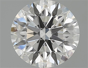 Picture of 2.09 Carats, Round Diamond with Excellent Cut, G Color, VS2 Clarity and Certified by GIA