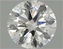 1.50 Carats, Round Diamond with Excellent Cut, H Color, SI2 Clarity and Certified by HRD