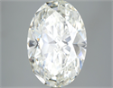 6.51 quilates, Ovalado Diamante , Color H, claridad VS2 y certificado por GIA