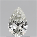 Natural Diamond 0.40 Carats, Pear with  Cut, J Color, VVS2 Clarity and Certified by IGI