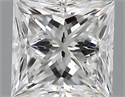 0.31 Carats, Princess Diamond with  Cut, E Color, VS1 Clarity and Certified by GIA