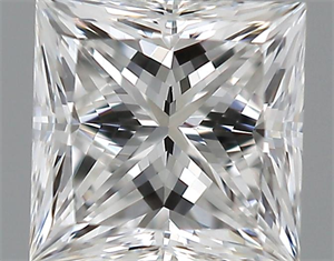 Picture of 0.31 Carats, Princess Diamond with  Cut, E Color, VS1 Clarity and Certified by GIA
