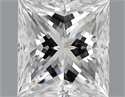 0.31 Carats, Princess Diamond with  Cut, D Color, VVS1 Clarity and Certified by GIA