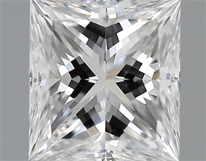 Picture of 0.31 Carats, Princess Diamond with  Cut, D Color, VVS1 Clarity and Certified by GIA