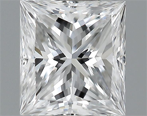 Picture of 0.30 Carats, Princess Diamond with  Cut, D Color, VVS1 Clarity and Certified by GIA