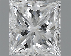 Picture of 0.30 Carats, Princess Diamond with  Cut, D Color, VVS1 Clarity and Certified by GIA