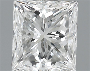 Picture of 0.32 Carats, Princess Diamond with  Cut, E Color, VVS2 Clarity and Certified by GIA