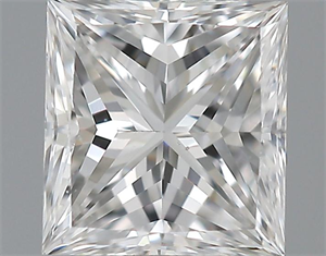 Picture of 0.30 Carats, Princess Diamond with  Cut, D Color, VS2 Clarity and Certified by GIA