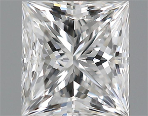 Picture of 0.31 Carats, Princess Diamond with  Cut, E Color, VVS1 Clarity and Certified by GIA