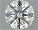 0.70 Carats, Round Diamond with Excellent Cut, H Color, VVS2 Clarity and Certified by GIA