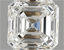 0.70 quilates, Asscher Diamante , Color G, claridad VVS2 y certificado por GIA