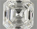 2.01 Carats, Asscher Diamond with  Cut, H Color, VS1 Clarity and Certified by GIA