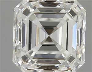 Picture of 5.06 Carats, Asscher Diamond with  Cut, H Color, VS2 Clarity and Certified by GIA