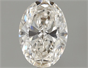 0.56 Carats, Oval Diamond with  Cut, H Color, VS1 Clarity and Certified by GIA