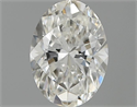 0.50 Carats, Oval Diamond with  Cut, H Color, VS2 Clarity and Certified by GIA