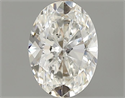 0.50 Carats, Oval Diamond with  Cut, H Color, VS2 Clarity and Certified by GIA