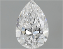 0.70 Carats, Pear Diamond with  Cut, D Color, VVS2 Clarity and Certified by GIA