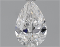 0.90 quilates, De pera Diamante , Color D, claridad VVS2 y certificado por GIA