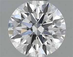 Picture of 0.34 Carats, Round Diamond with Excellent Cut, E Color, VVS1 Clarity and Certified by GIA