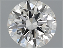 0.52 Carats, Round Diamond with Excellent Cut, H Color, VVS2 Clarity and Certified by GIA