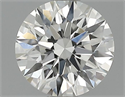 0.57 quilates, Redondo Diamante , Color H, claridad VVS2 y certificado por GIA