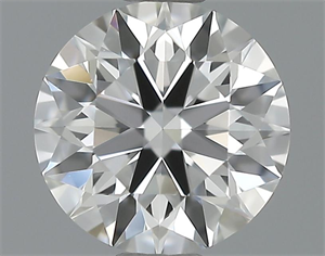 Picture of 0.54 Carats, Round Diamond with Excellent Cut, H Color, VVS1 Clarity and Certified by GIA