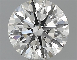 Picture of 0.40 Carats, Round Diamond with Excellent Cut, H Color, VVS1 Clarity and Certified by GIA