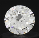 0.37 Carats, Round Diamond with Very Good Cut, H Color, VVS2 Clarity and Certified by GIA