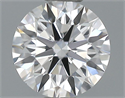 0.34 Carats, Round Diamond with Excellent Cut, D Color, VVS2 Clarity and Certified by GIA