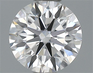 Picture of 0.34 Carats, Round Diamond with Excellent Cut, D Color, VVS2 Clarity and Certified by GIA