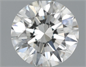 0.53 quilates, Redondo Diamante , Color H, claridad VVS2 y certificado por GIA