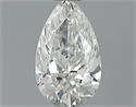 0.50 Carats, Pear Diamond with  Cut, H Color, VS2 Clarity and Certified by GIA