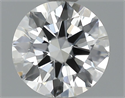 0.50 Carats, Round Diamond with Excellent Cut, H Color, VVS2 Clarity and Certified by GIA